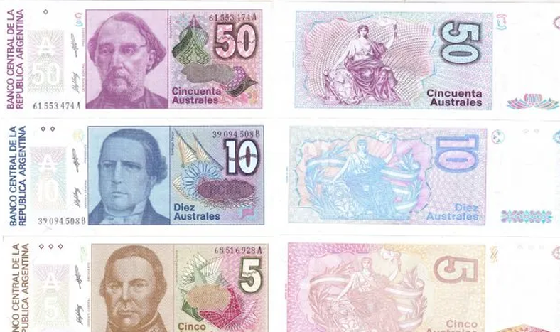 Billetes Australes: llegan a pagar más de $65 mil por un ejemplar