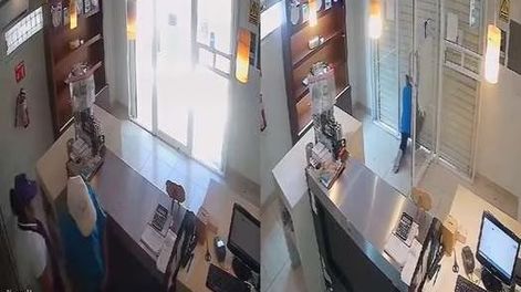 Fue a robar y la reacción de la víctima se volvió viral