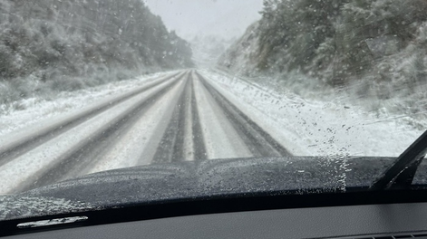 Ola polar en Buenos Aires: nevó en el sur de la provincia