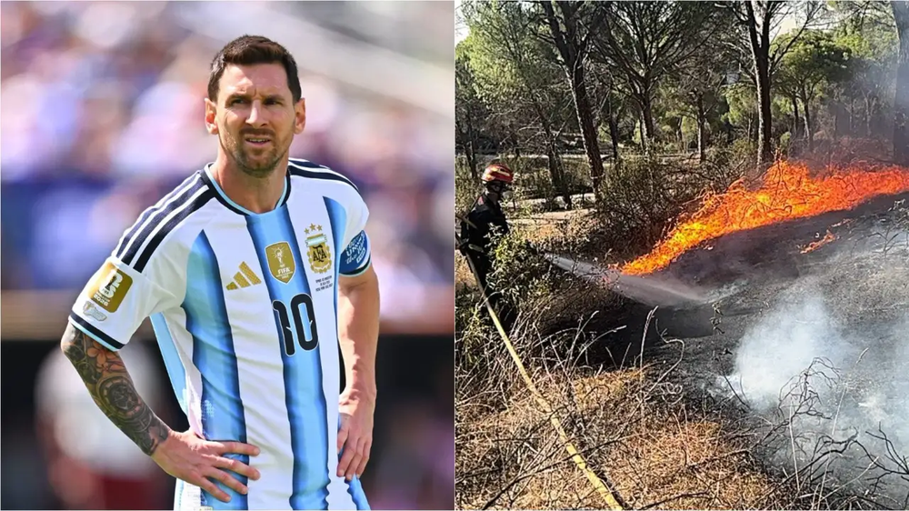 Lionel Messi realizó una importante donación para ayudar a los municipios madrileños afectados por el fuego.