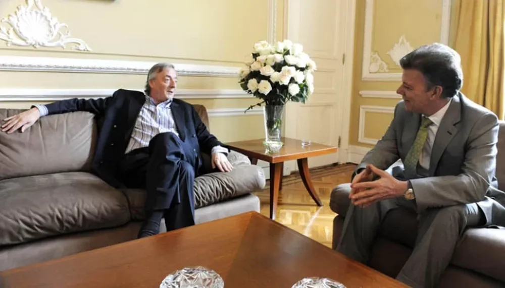 Kirchner se reunió con el nuevo presidente de Colombia