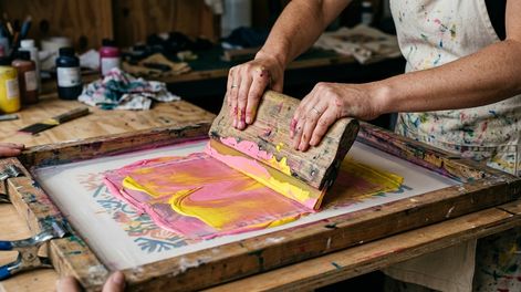 La UNSJ dará dos talleres en Chimbas, uno de ellos, el de diseño de estampas textiles (Foto ilustrativa generada con IA)