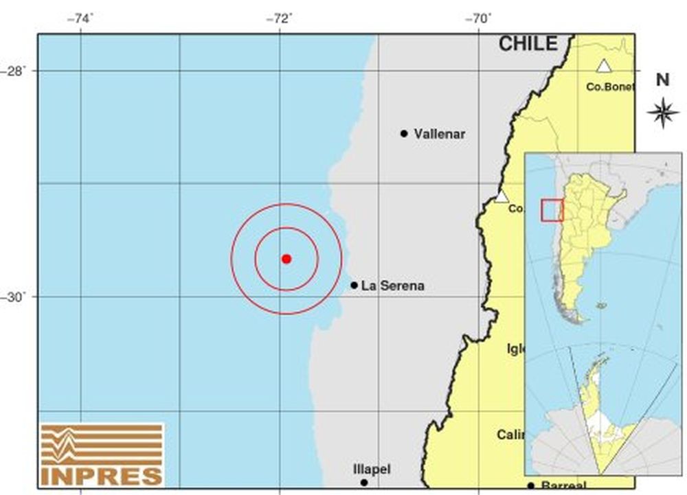 Fuerte sismo sacudió la región de Coquimbo y  se sintió en Iglesia