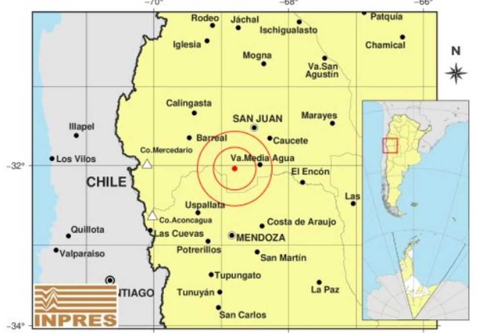 Temblor en San Juan: se registr&oacute; un sismo a escasa magnitud con epicentro en Sarmiento