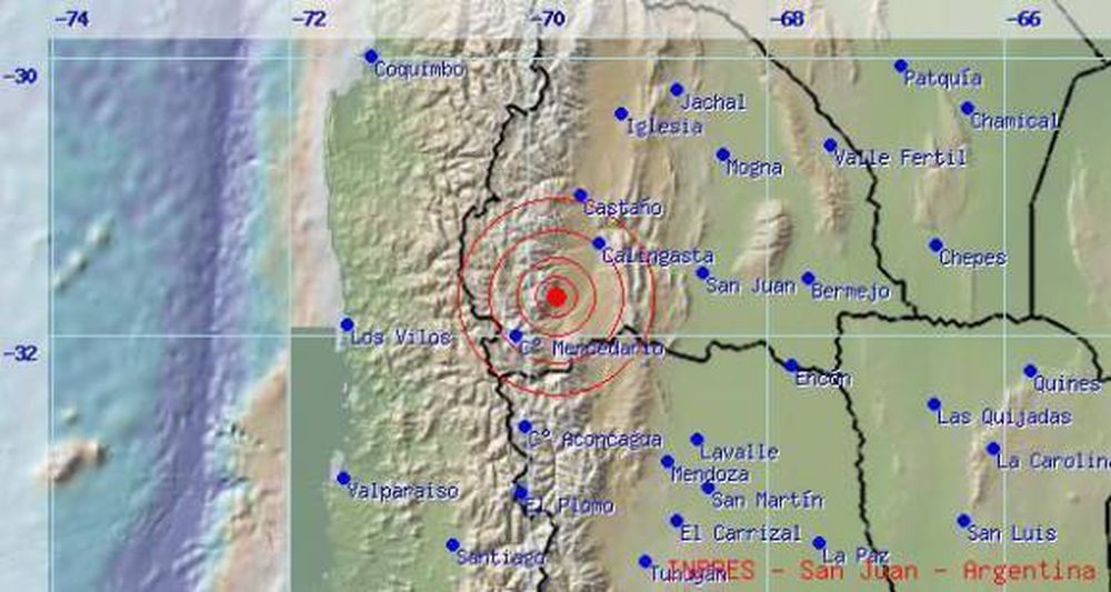 Un sismo sacudió San Juan luego del terremoto en Chile