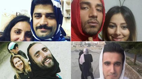 Por qué hombres de Irán publican sus fotos cubiertos con velo