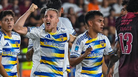 El gol de Santiago Ascacíbar para Boca Juniors abrió el triunfo ante Lanús en la Liga Profesional.