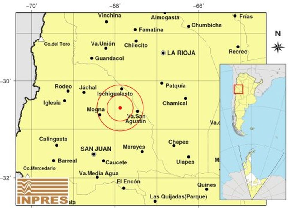 Un fuerte sismo sacudió la noche sanjuanina