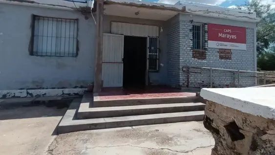 ANTES. Así lucía el CAPS de Marayes, en el departamento Caucete, con las instalaciones muy deterioradas y una limitada prestación de servicios.