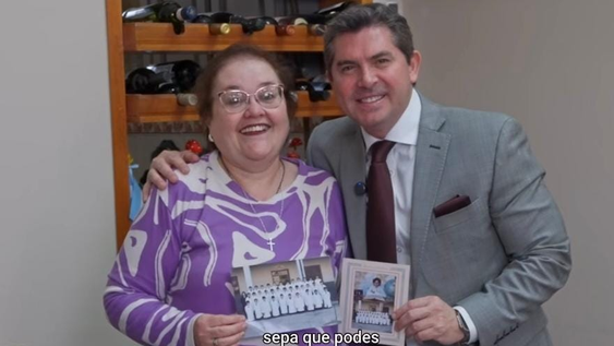 Marcelo Orrego junto a Silvia.