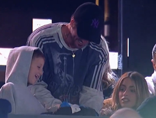 De Paul y Tini presentes en el Cilindro para ver Racing-Boca.