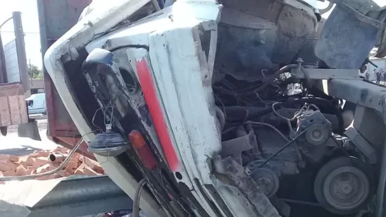 Un vuelco que pudo acabar peor