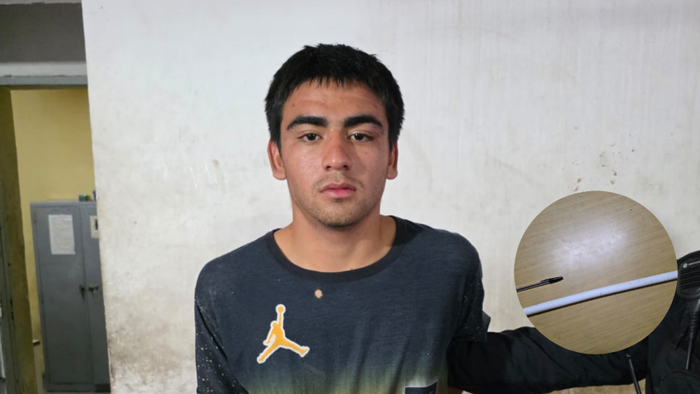 El ladrón había utilizado un caño para intimidar a su víctima.&nbsp;