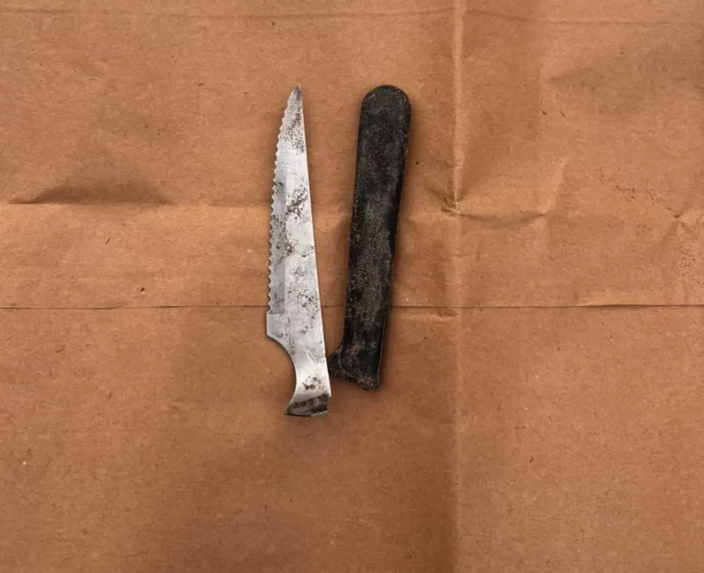 Detuvieron a un sujeto tras atacar a su pareja y agredir a un policía con un cuchillo