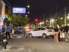 El choque sucedió en República del Líbano y Triunvirato, en Rawson. El choque sucedió en República del Líbano y Triunvirato, en Rawson.
