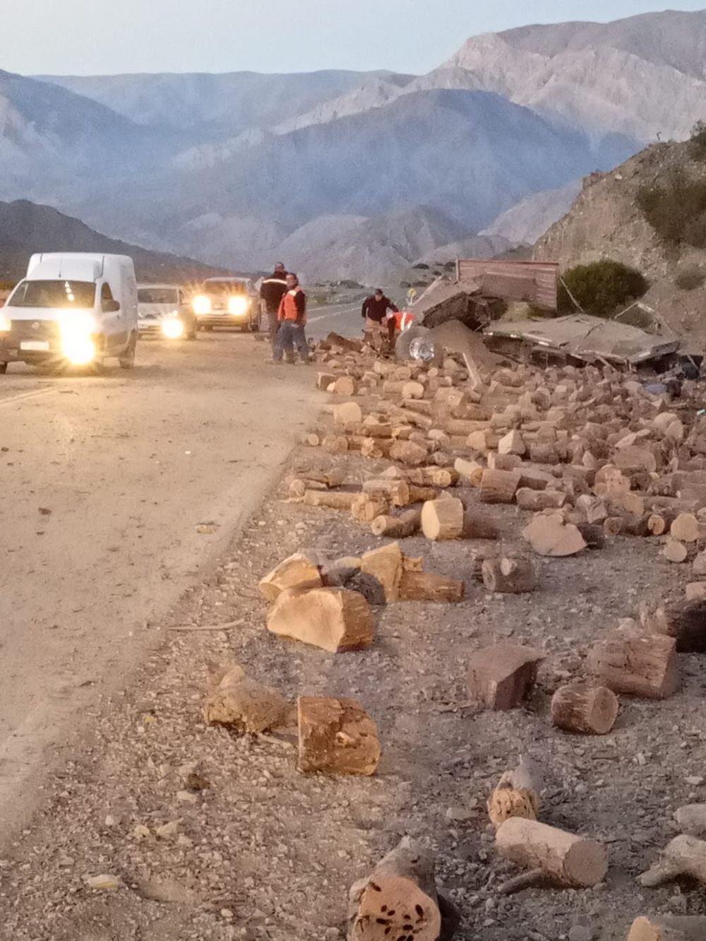 La zona del accidente. Foto: gentileza radio Manantial