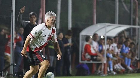 Figura. Ariel Ortega podría ser con River el rival de algún equipo de San Juan en la Liga Senior de AFA.