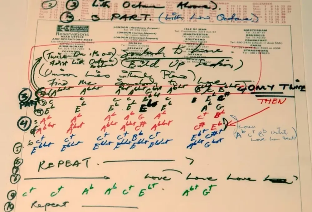 Subastarán los manuscritos que revelan cómo Freddie Mercury compuso Rapsodia Bohemia