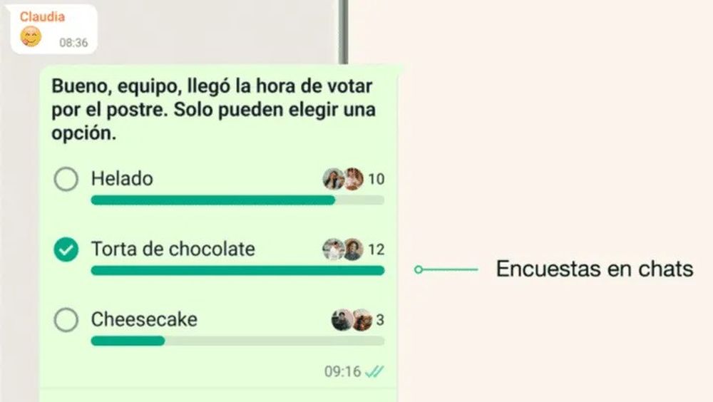 Ya está disponible la opción de hacer encuestas en WhatsApp