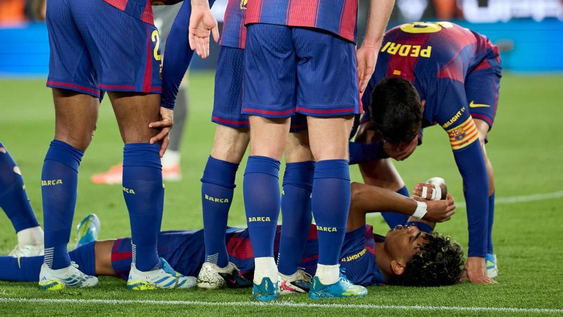 La lesión de Lamine Yamal en Barcelona enciende alarmas por su participación en el Mundial.