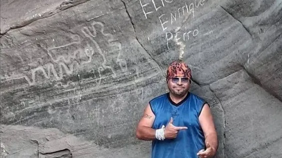 El hombre que dañó petroglifos se defendió: “No existe nada que indique que es patrimonio”