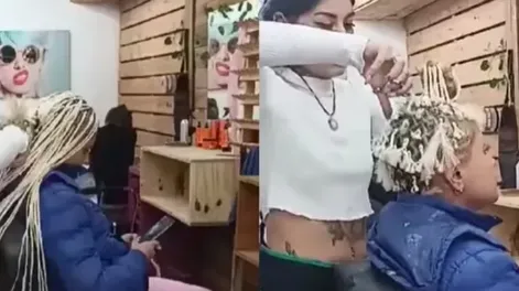 Fue a una peluquería a hacerse trenzas, no quiso pagar y le cortaron el pelo