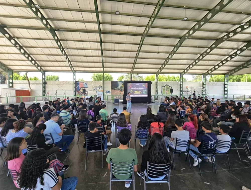 PARTICIPACIÓN. Unos 500 estudiantes secundarios de Angaco participaron del programa municipal Explorer 5.0.