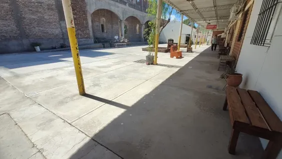 En piso del predio del Santuario de San Expedito luce renovado.