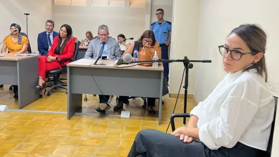 CONDENADA. La odontóloga María Romina Pellice, quien se mantuvo inmutable durante la lectura del veredicto.