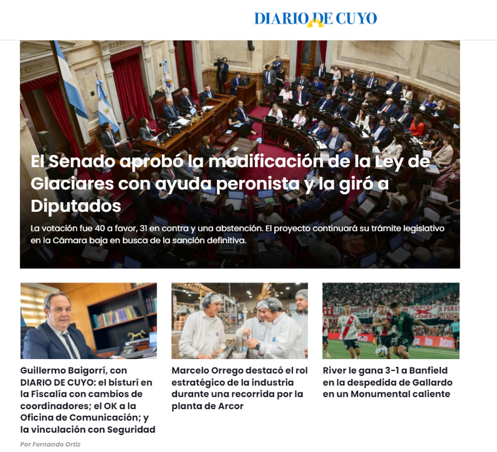 DIARIO DE CUYO presentó su nueva web