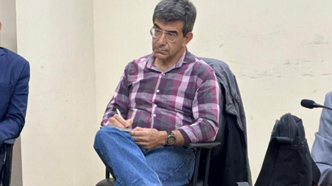 El médico Miguel Amado dio una declaración corta antes de conocer la sentencia.&nbsp;