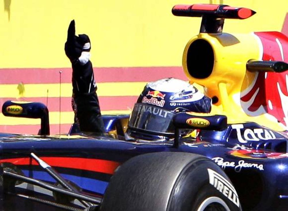 Vettel ganó en Valencia