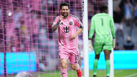 Lionel Messi convirtió un doblete para el Inter Miami.
