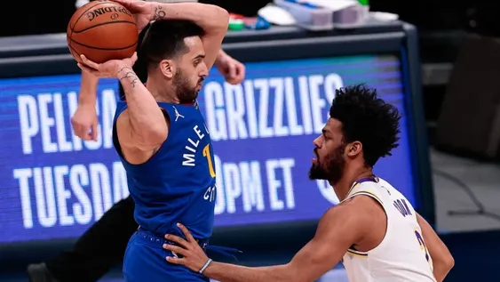 Campazzo brilló ante Los Lakers