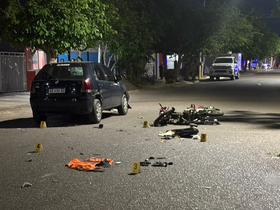 Elsiniestro vial ocurrió en la esquina de Cecilio Ávila y Triunvirato, en Rawson.