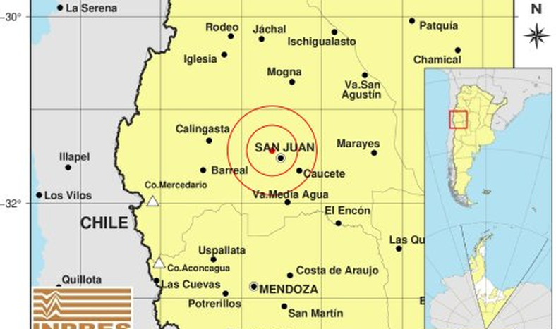 El epicentro del sismo.