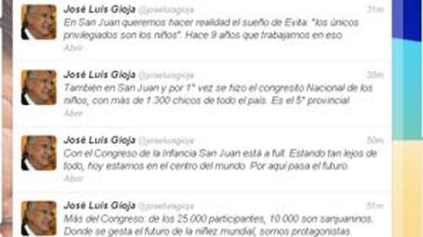 Gioja, eufórico, quiere que los únicos privilegiados sean los niños