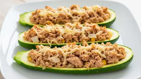 Receta de calabacines con atún, rápida y fácil