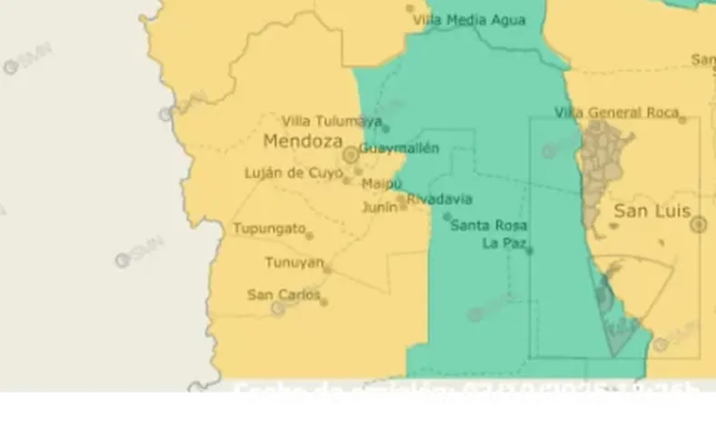 Alerta del SMN.