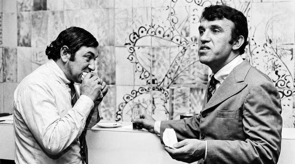 Mario Sánchez y Beto Cabrera en un alto en los estudios de Teleonce (Imagen Ilustrativa)