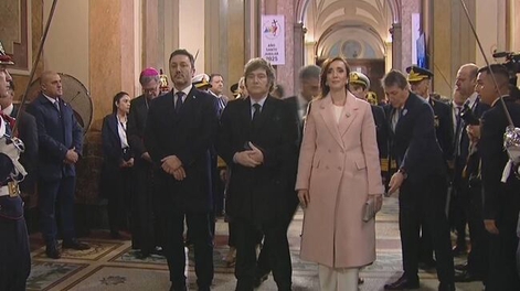 Tedeum del 25 de Mayo: Javier Milei evitó saludar a Jorge Macri y a Victoria Villarruel