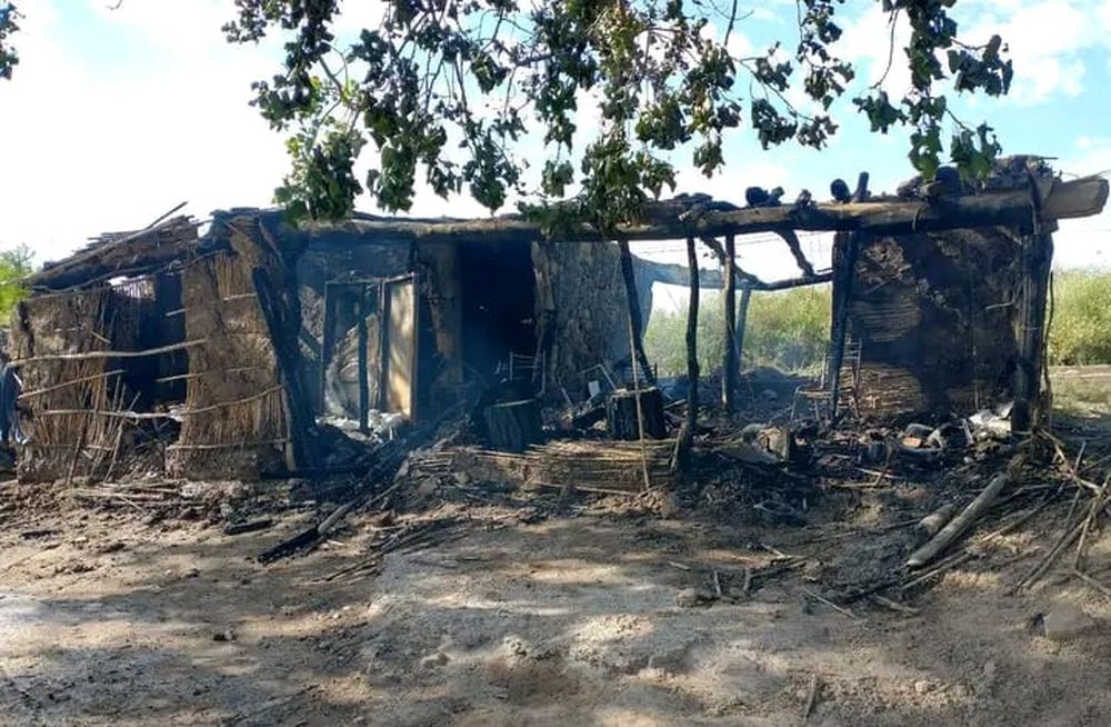 Una familia de Angaco perdió todo tras incendiarse su humilde vivienda