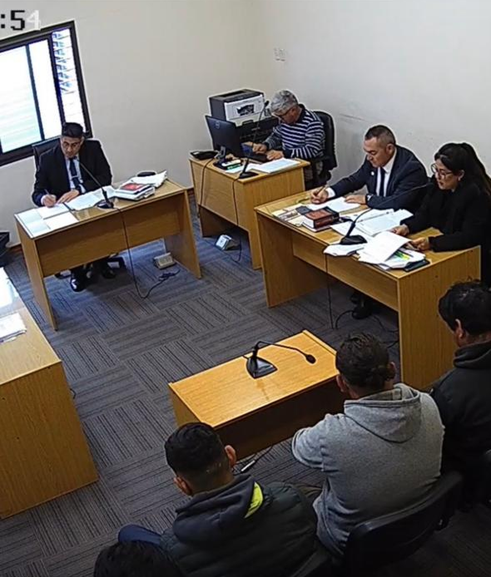 La audiencia en Flagrancia de este martes. 