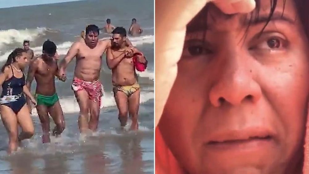 El fan de Wanda se salvó de morir ahogado en una playa de San Bernardo