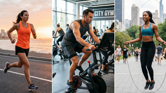 correr, bicicleta o saltar la soga: cual es el ejercicio que quema mas calorias en poco tiempo