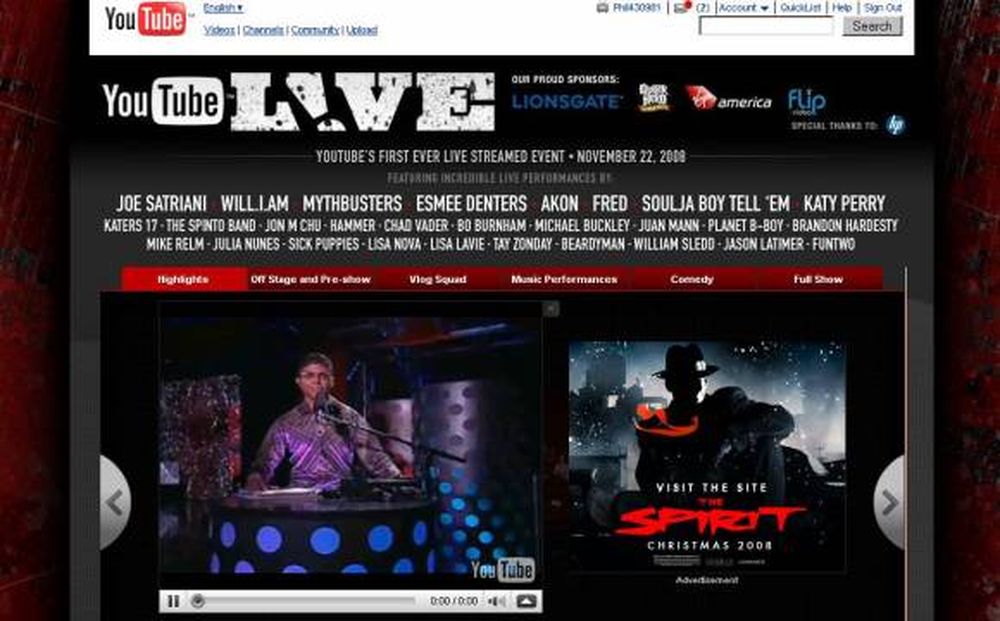 Viendo TV en vivo por YouTube