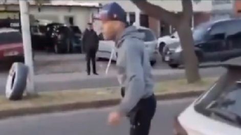 Violenta discusión de tránsito en San Luis: una pareja terminó a los golpes de puño con dos ciclistas