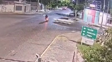 Dieron a conocer las imágenes del choque en el que murió un motociclista