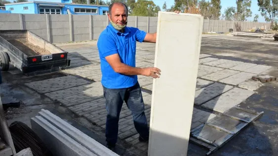 Placas para construir viviendas con ostras molidas