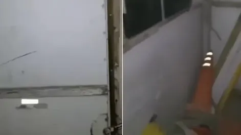 Vuelve a viralizarse el escalofriante video paranormal grabado por un sereno en Zonda: gritos y golpes en las peredes y el techo.